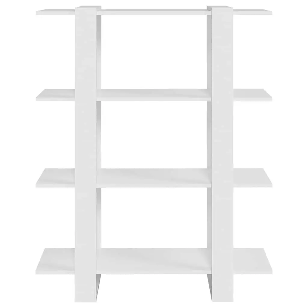 Book Cabinet Room Divider White 100W x 30D x 123.5H cm