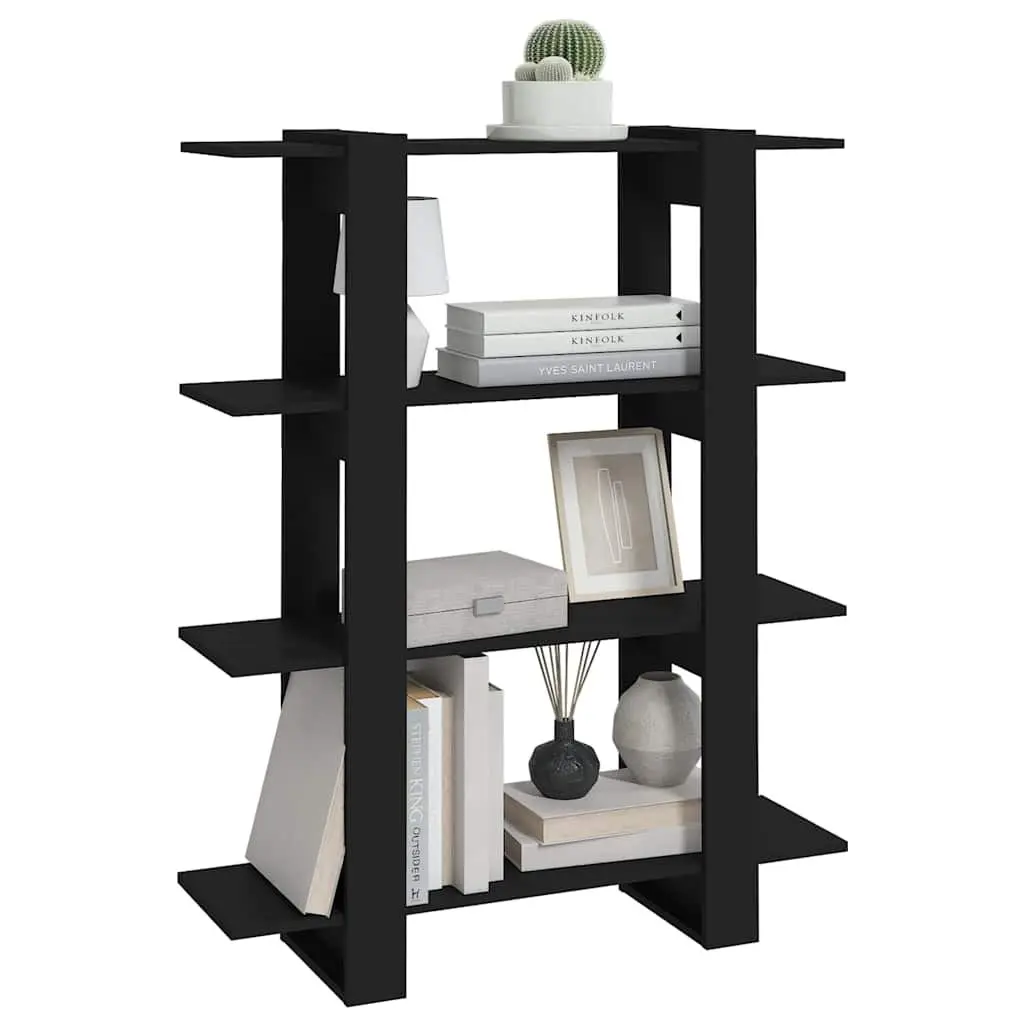 Black Book Cabinet Standing Shelf Storage Organiser Room Divider Bookcase