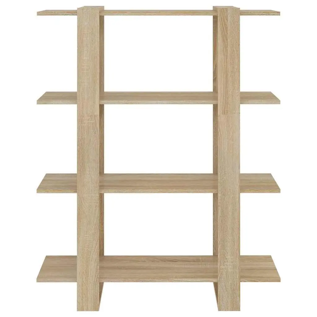 Book Cabinet Room Divider Shelving Unit Storage Bookcase Sonoma Oak Brown