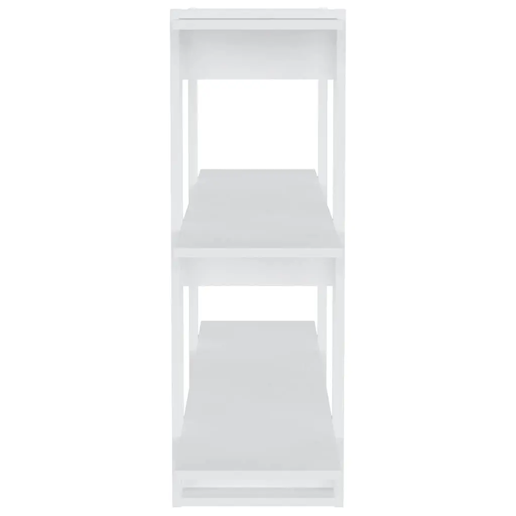 White Book Cabinet Room Divider Shelving Unit Storage Organiser 100 x 30 x 87 cm