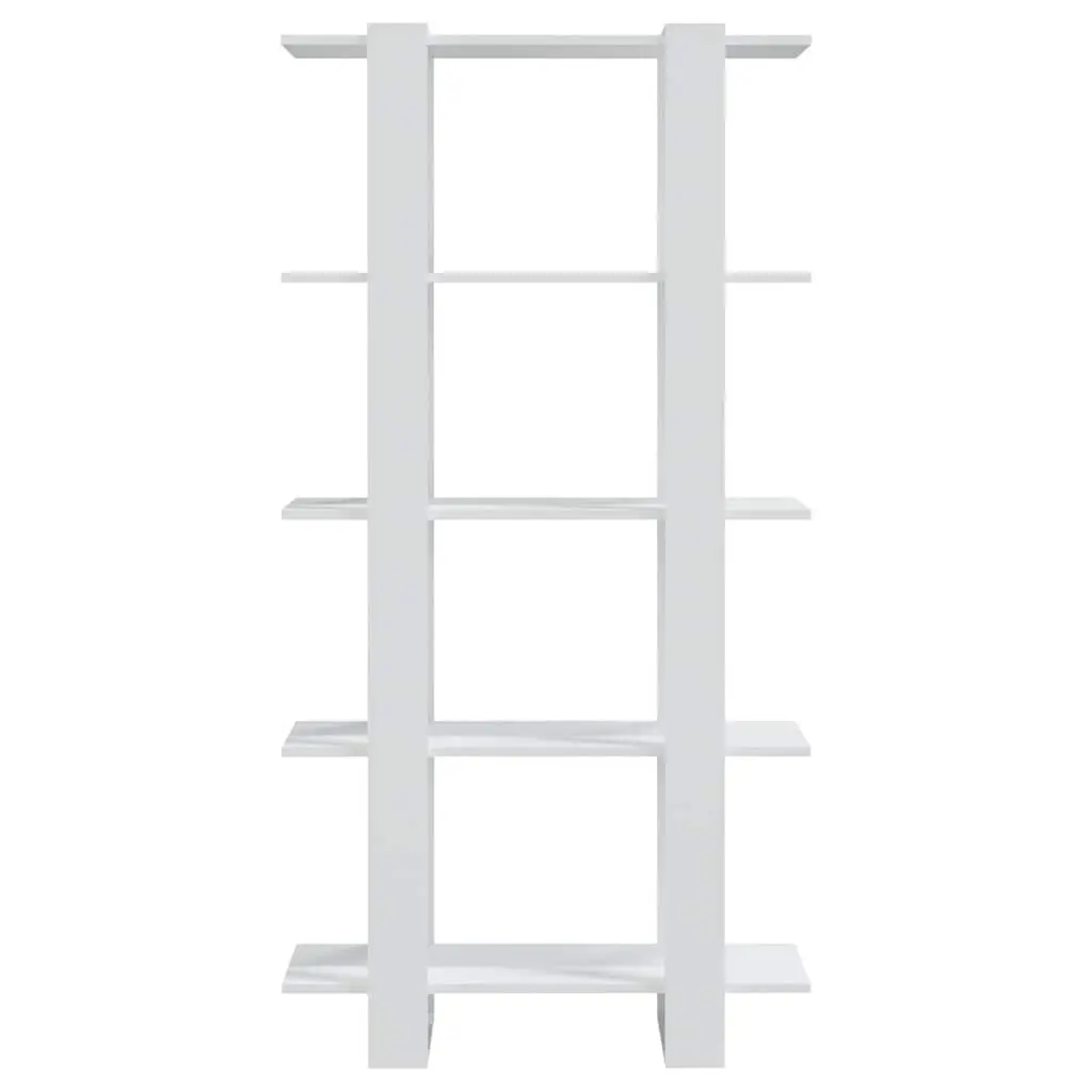 Book Cabinet Room Divider White 80x30x160cm Engineered Wood Shelf Storage