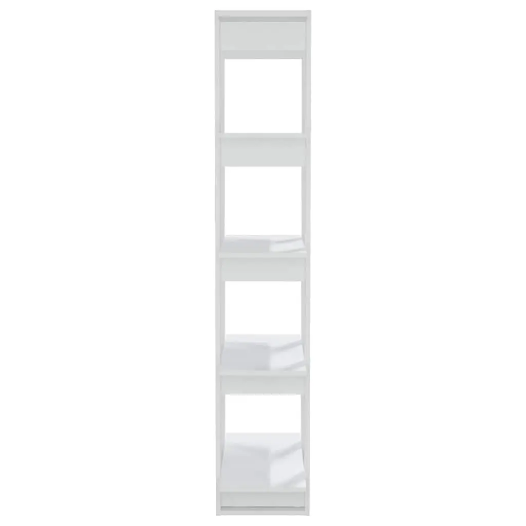 Book Cabinet Room Divider White 80x30x160cm Engineered Wood Shelf Storage
