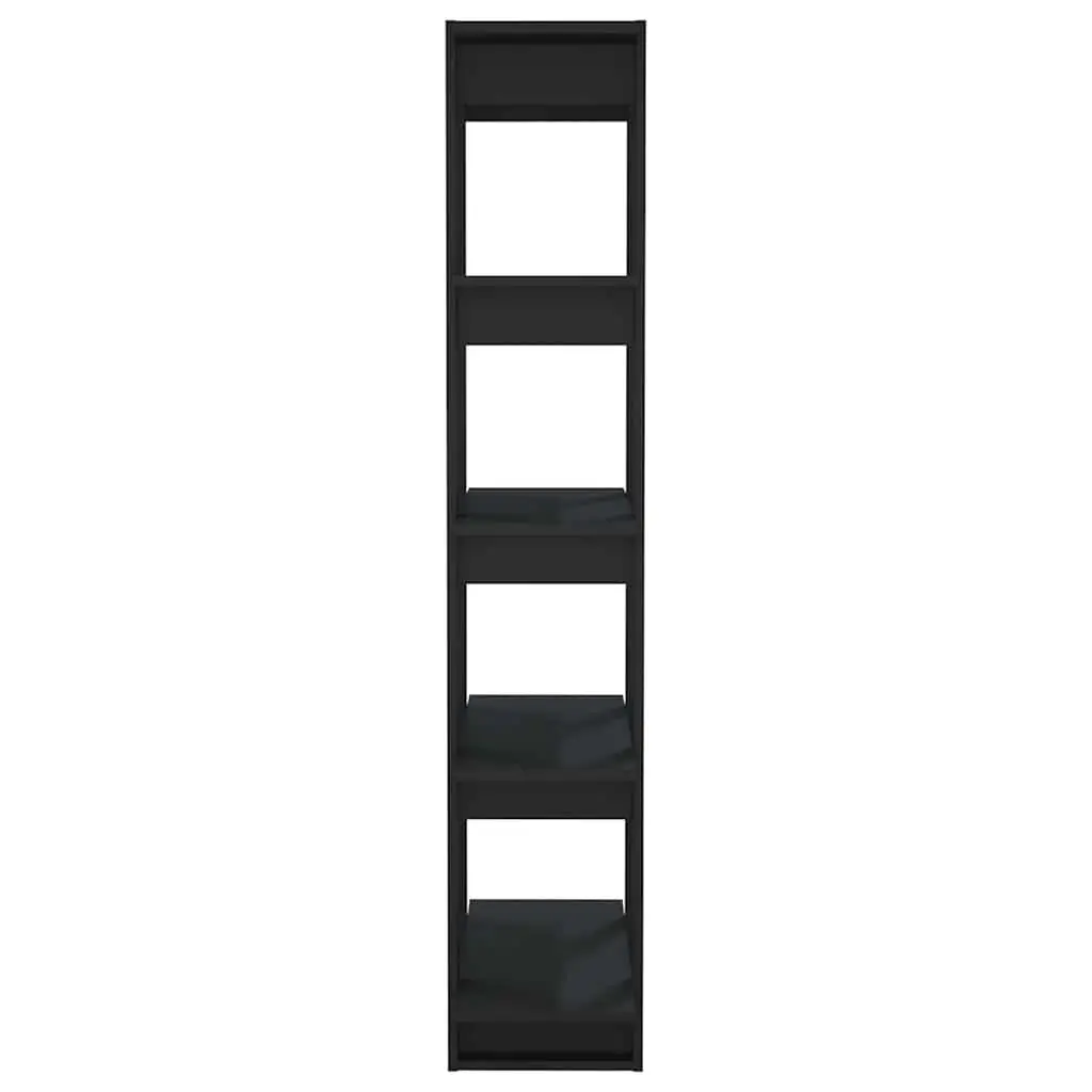 Engineered Wood Book Cabinet Black Storage Divider 80x30x160cm for Living Space