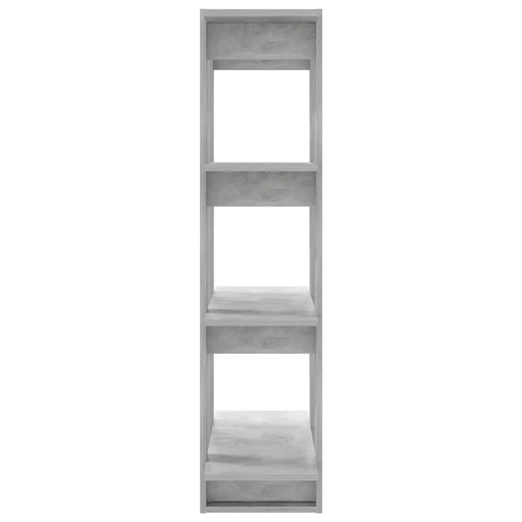 Wooden Book Cabinet Storage Shelf Grey Room Divider 80W x 30D x 123.5H cm