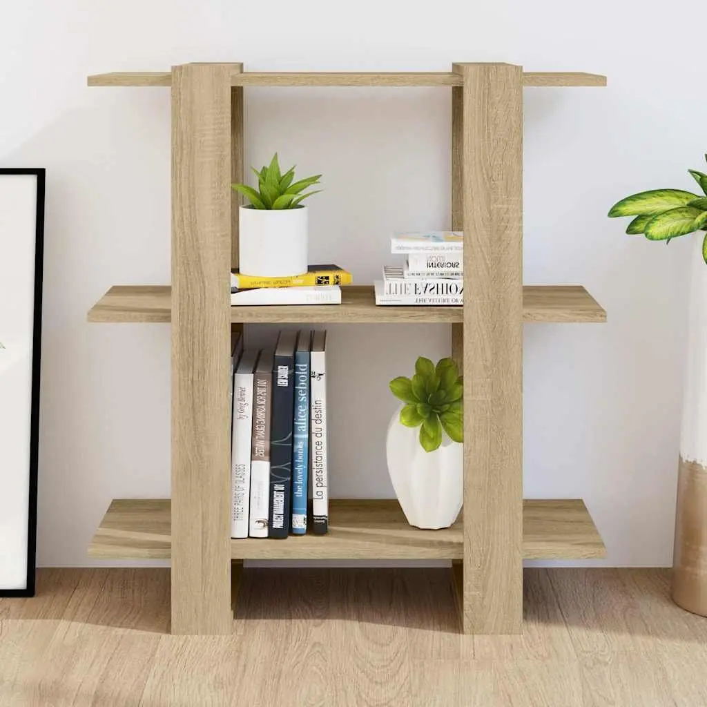 Wooden Book Cabinet with Room Dividing Functionality