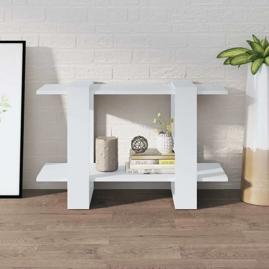 Book Cabinet Room Divider White 80 x 30 x 51 cm