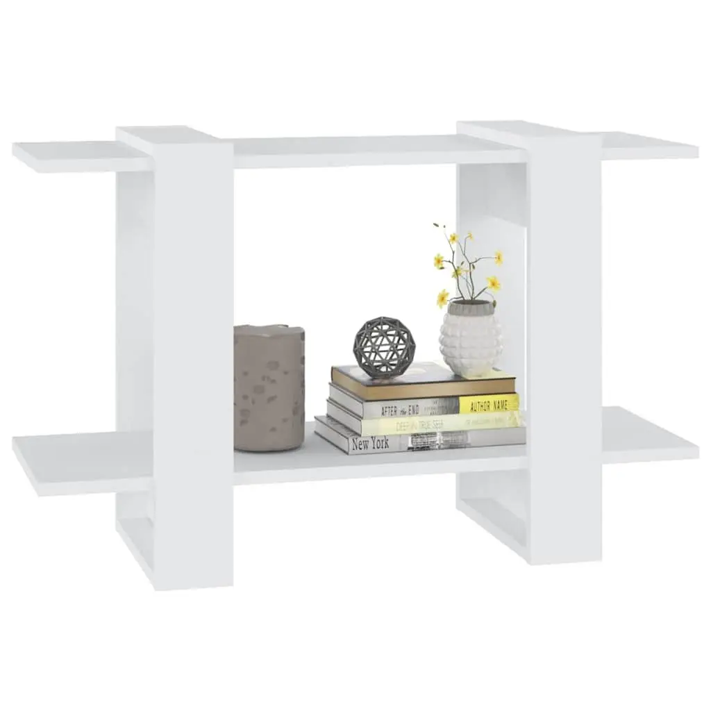 Book Cabinet Room Divider White 80 x 30 x 51 cm
