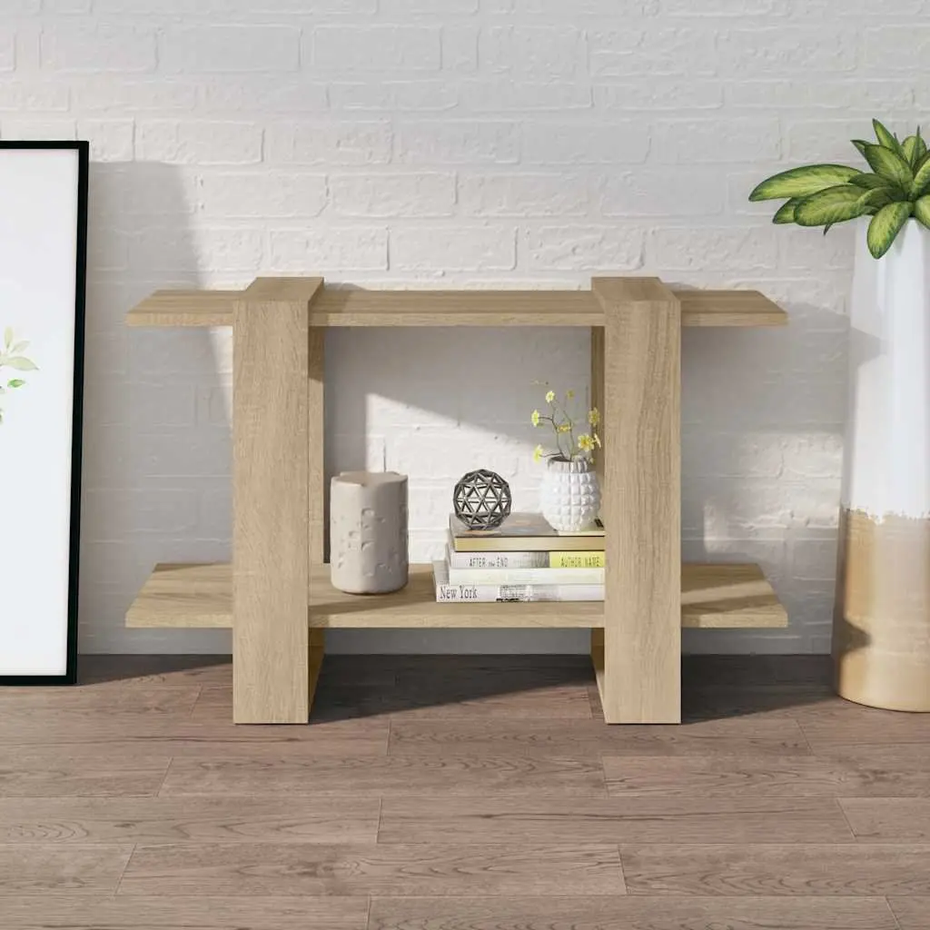 Book Cabinet Room Divider Shelving Unit Brown 80 x 30 x 51 cm