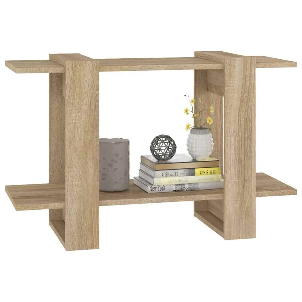 Book Cabinet Room Divider Shelving Unit Brown 80 x 30 x 51 cm