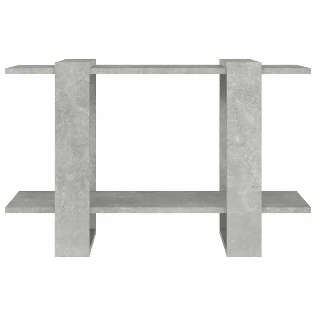 Storage Shelf Book Cabinet 80x30x51cm Grey Room Divider for Living Room and Hallway