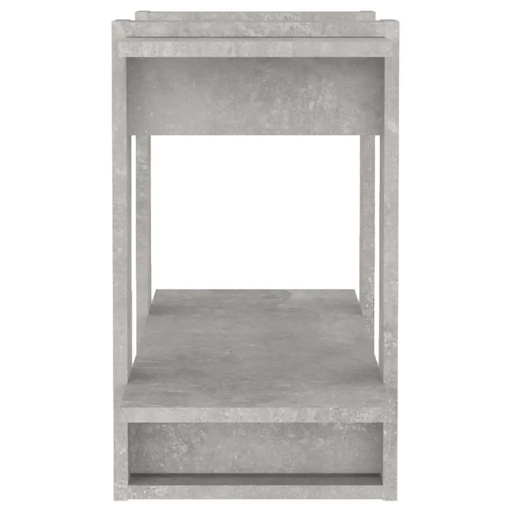 Storage Shelf Book Cabinet 80x30x51cm Grey Room Divider for Living Room and Hallway
