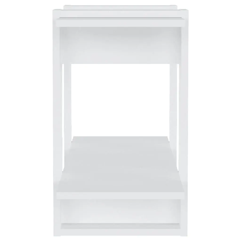 High Gloss White Book Cabinet Room Divider Bookshelf Storage Organiser 80 x 30 x 51 cm