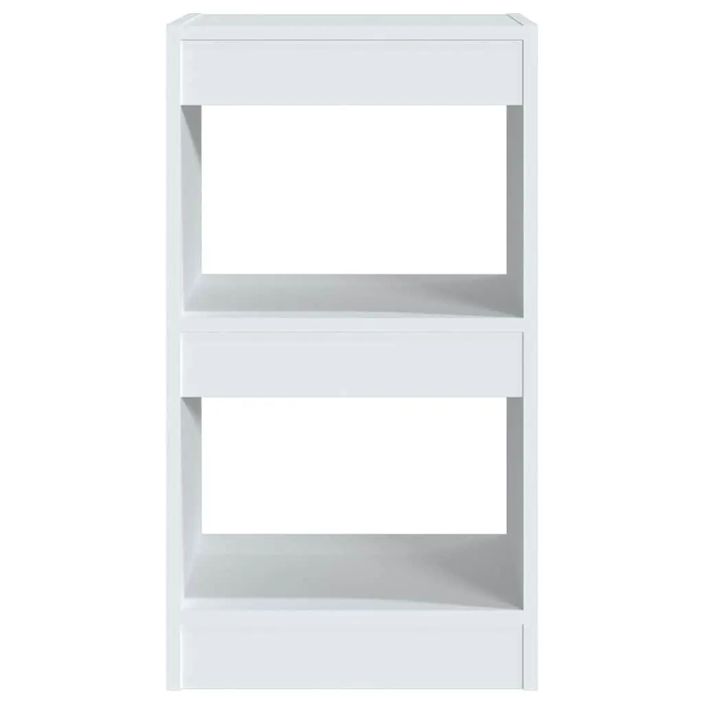 White Book Cabinet Room Divider 40x30x72cm