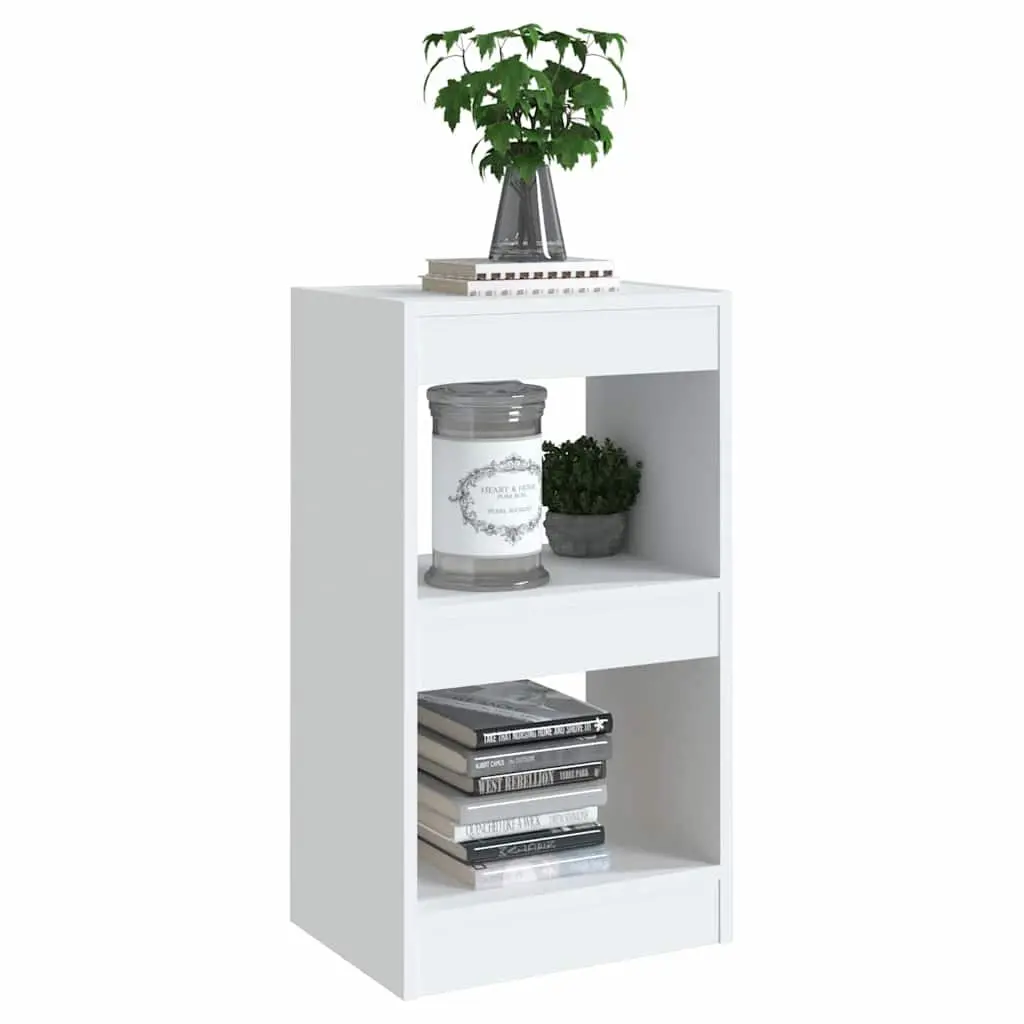White Book Cabinet Room Divider 40x30x72cm