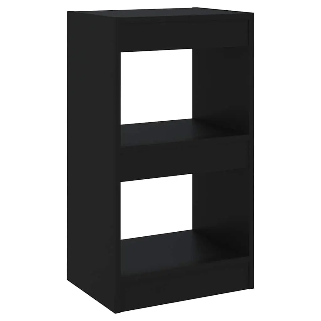 Book Cabinet Room Divider Storage Shelf Black 40x30x72cm Bookcase Organiser