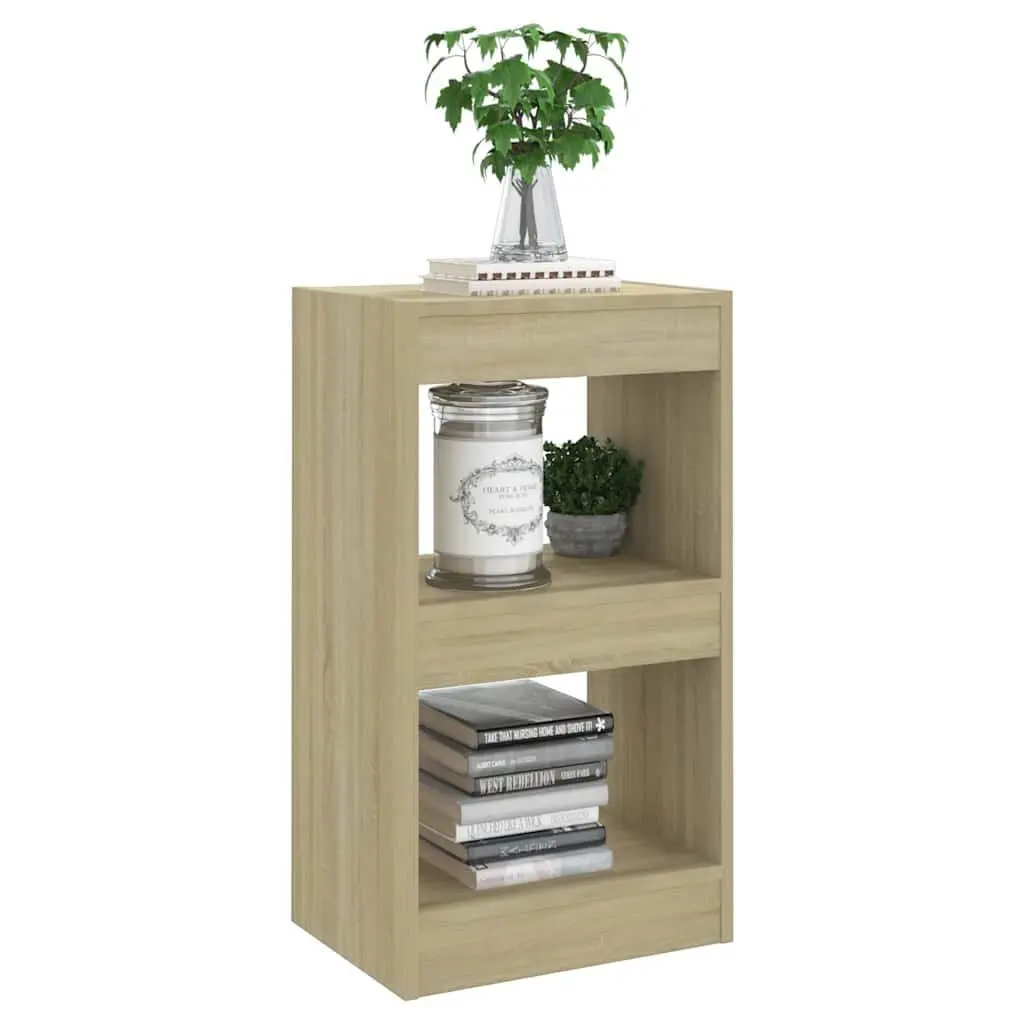 Storage Shelving Unit Room Divider Book Cabinet Brown 40x30x72cm Sonoma Oak
