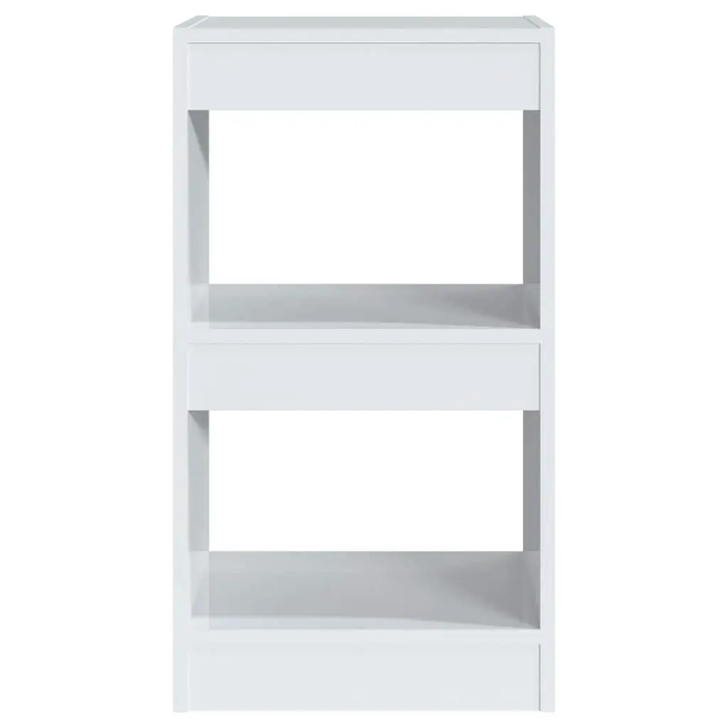 Book Cabinet Room Divider Storage Shelf High Gloss White Hallway Living Space