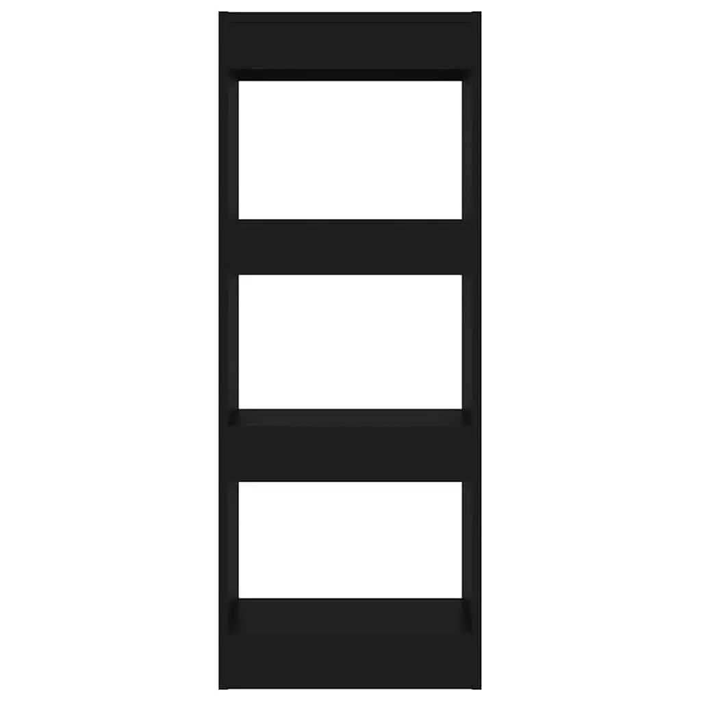 Black Book Cabinet Room Divider Bookshelf Storage Shelving Unit 40x30x103cm
