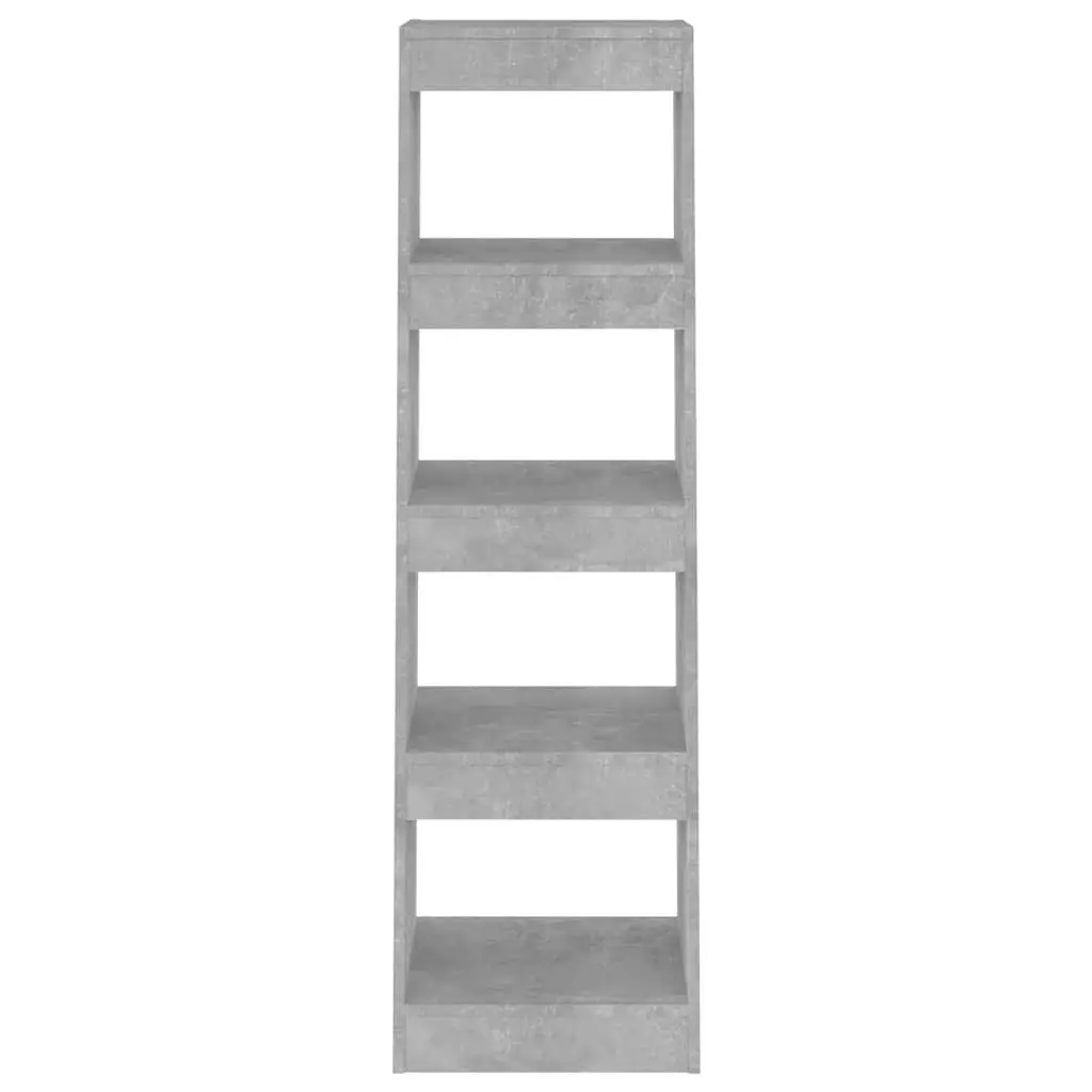 Book Cabinet Room Divider Grey Shelving Unit Storage Bookcase Standing Shelf