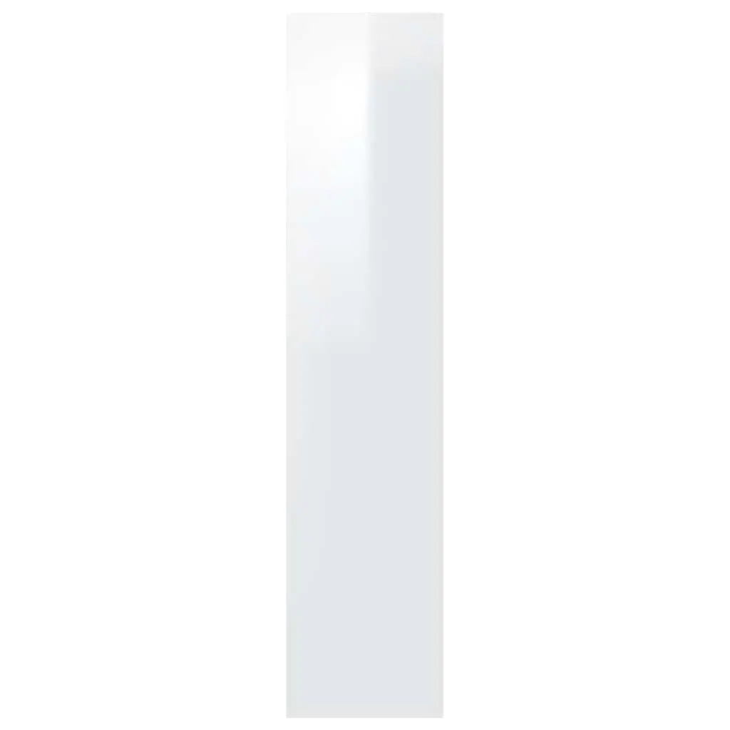 Book Cabinet Room Divider White Gloss Storage Bookshelf Display Organiser