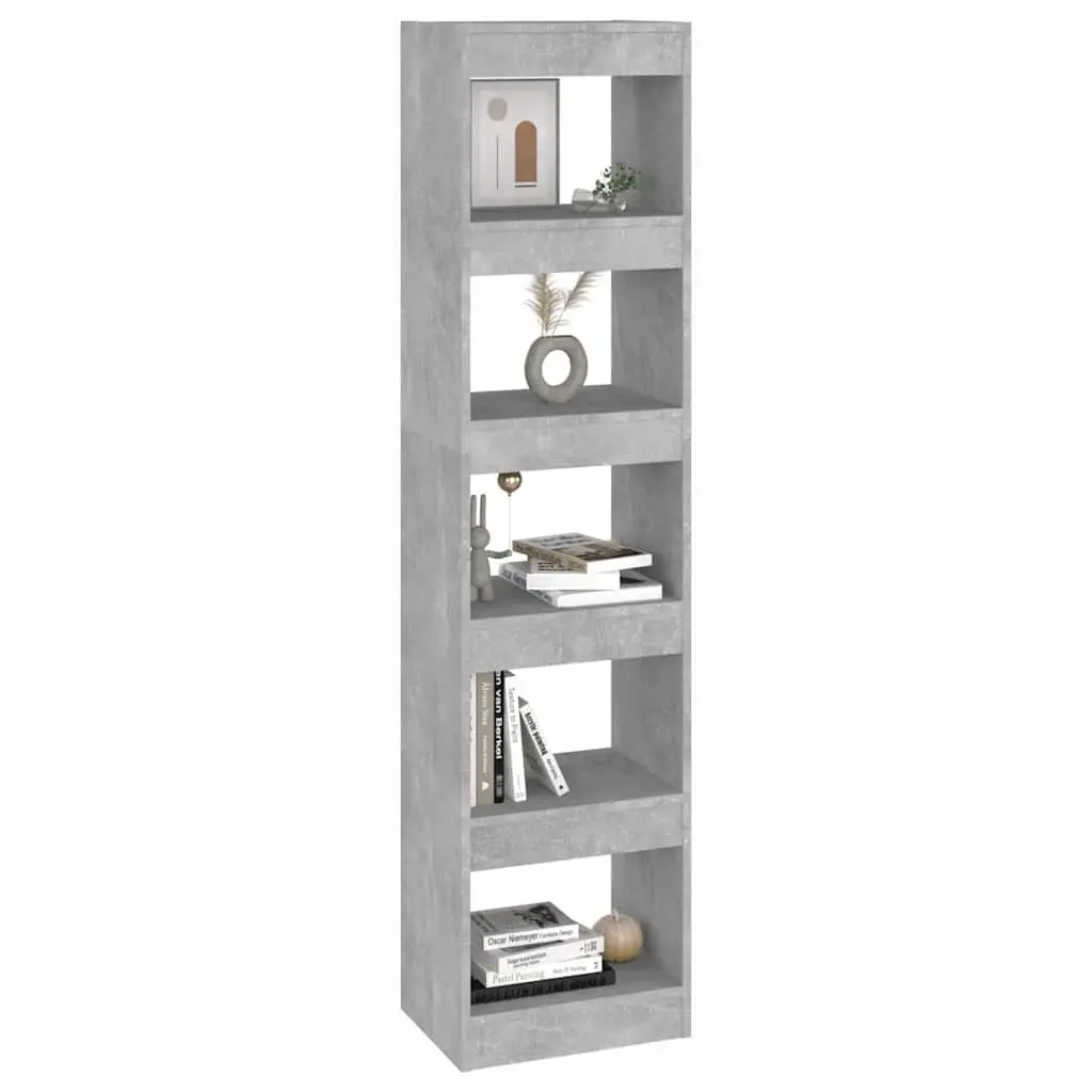 Grey Book Cabinet Room Divider