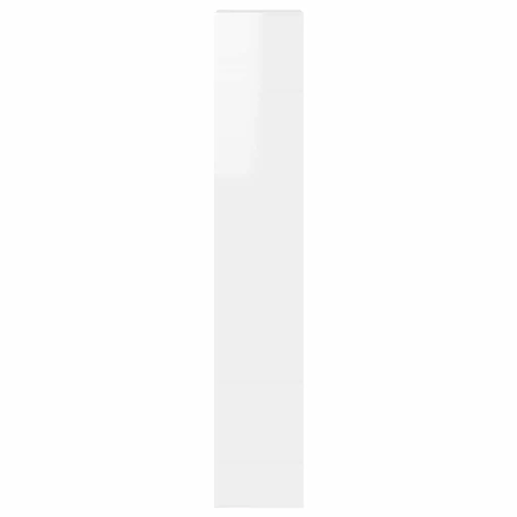 Book Cabinet Room Divider High Gloss White Bookshelf Storage Shelving Unit