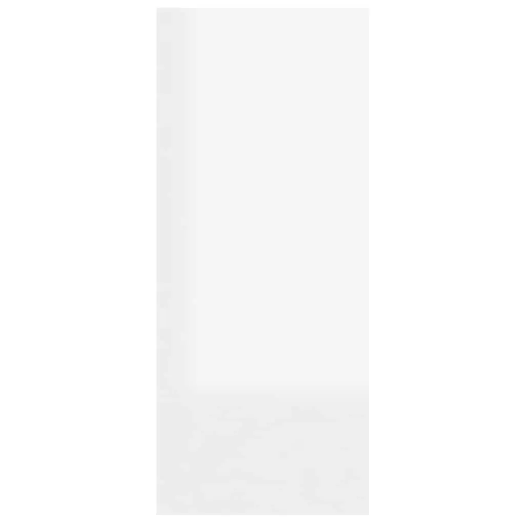 Book Cabinet Room Divider Shelf White High Gloss Bookcase Storage Organizer