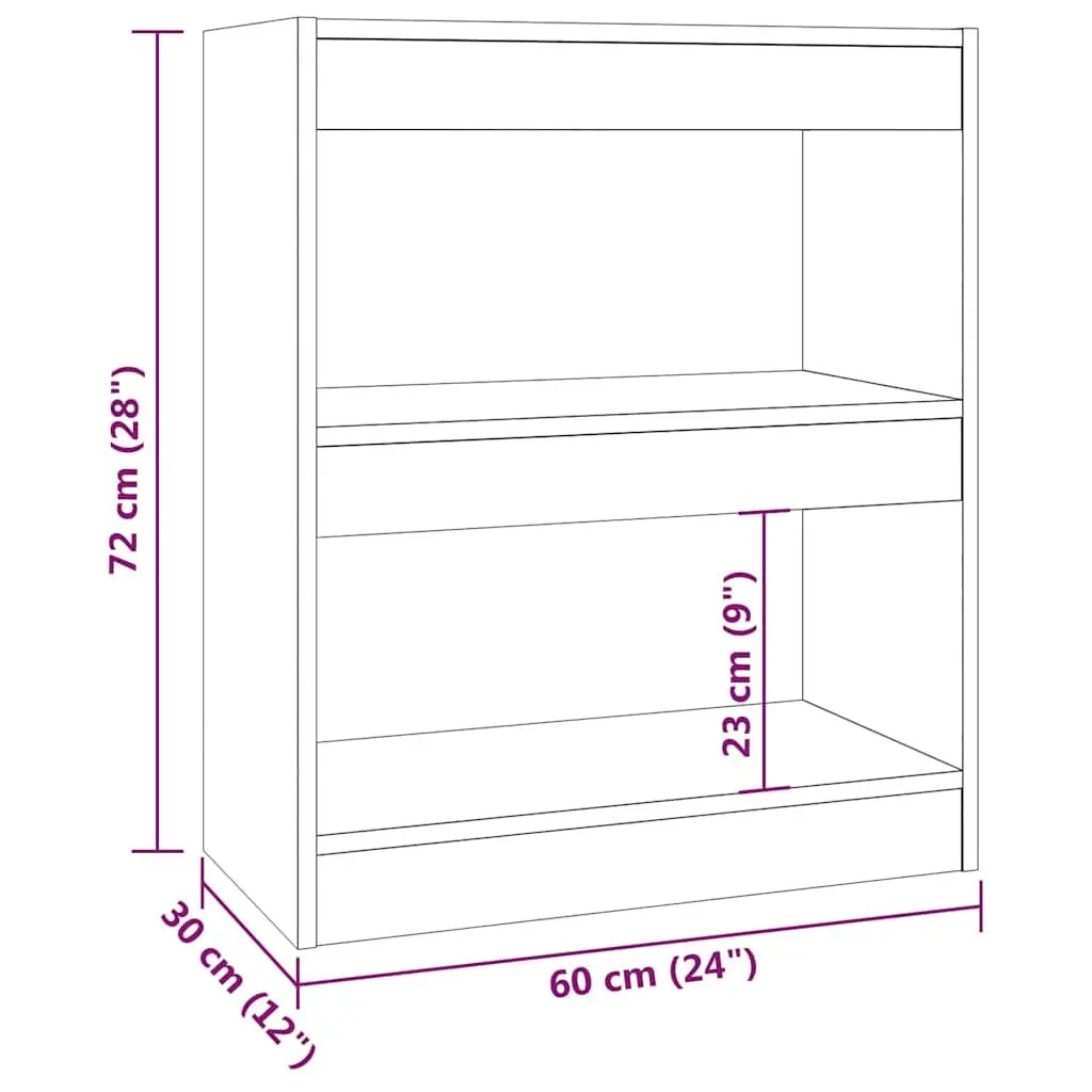 Book Cabinet Room Divider Shelf White High Gloss Bookcase Storage Organizer