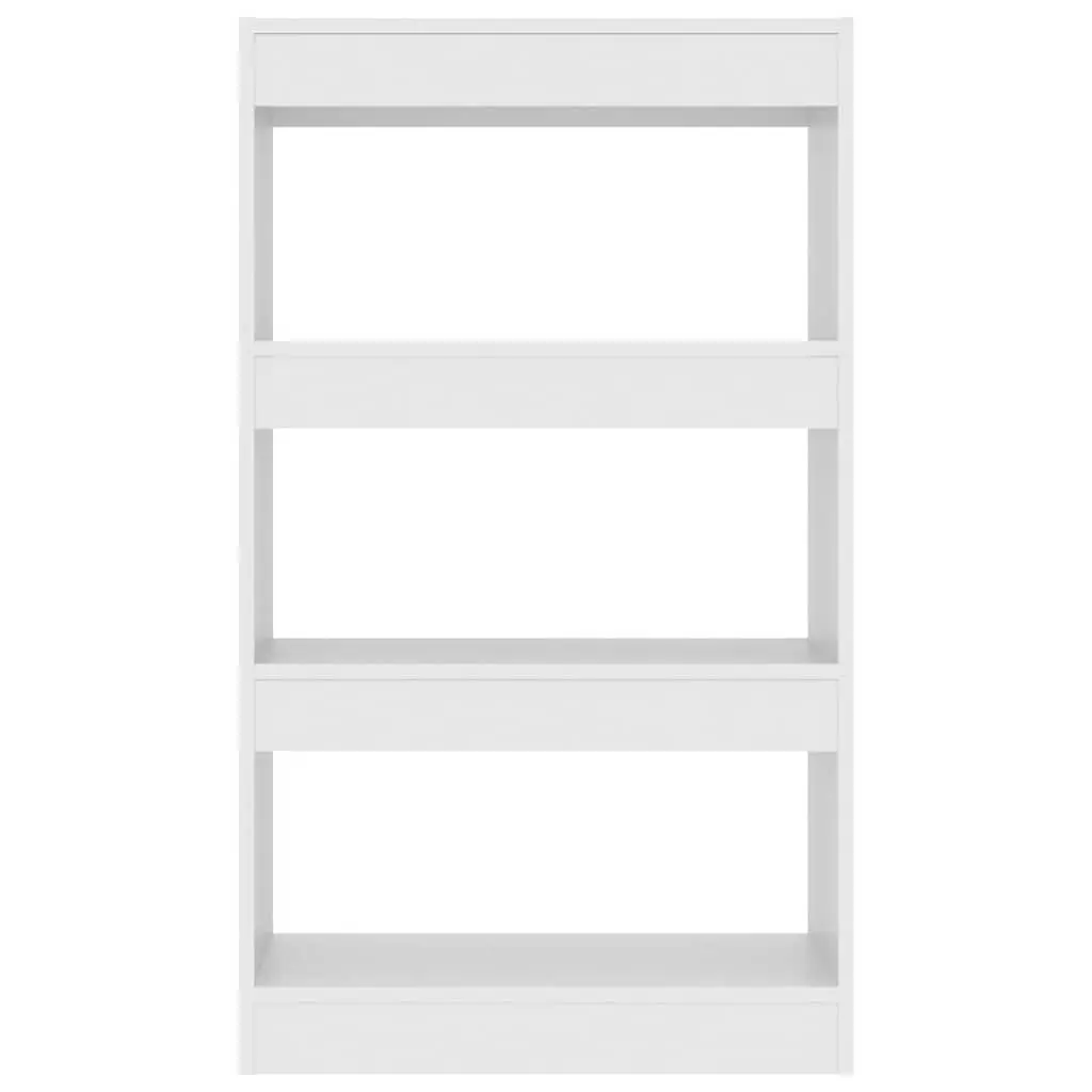 White Wooden Shelving Unit Room Divider Book Cabinet Storage Organiser Hallway 60x30x103cm