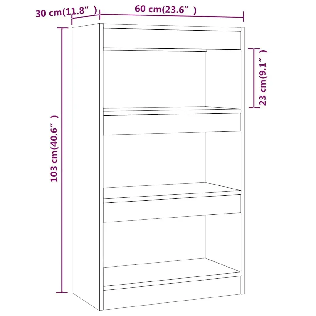 High Gloss White Book Cabinet Room Divider