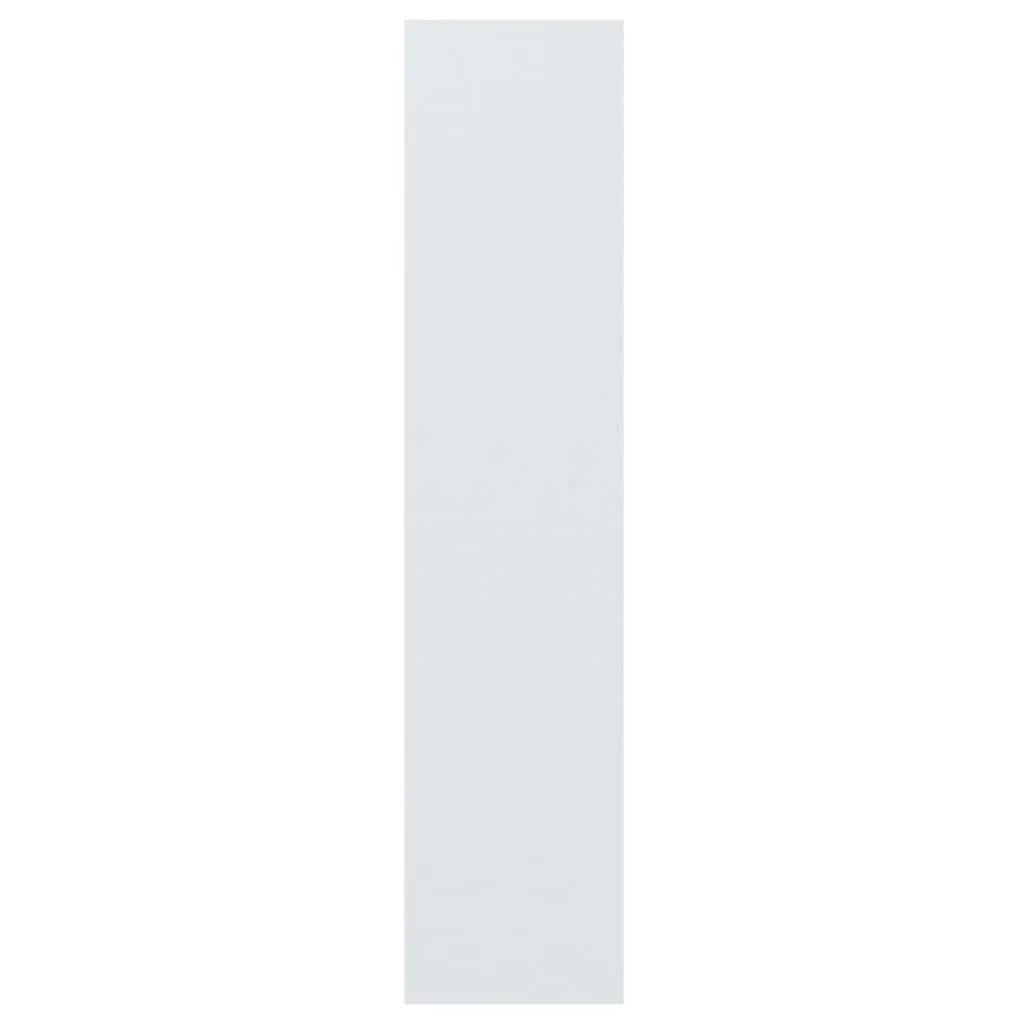 White Bookshelf 60x30x135 cm Engineered Wood Storage Room Divider