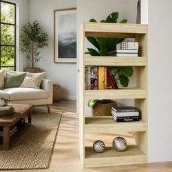 Specifications for Brown Wooden Room Divider and Storage