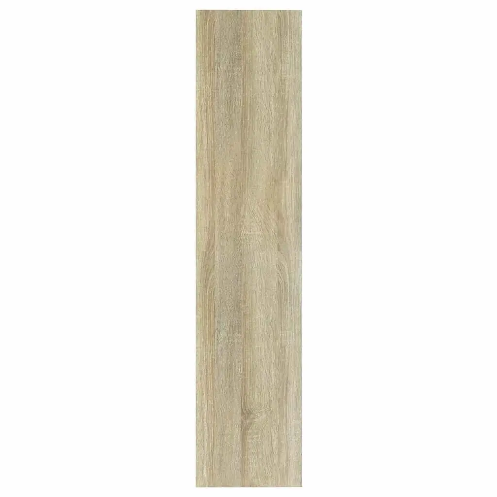 Brown Wooden Room Divider and Storage