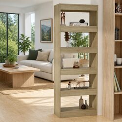 Book Cabinet with Dimensions 60x30x166 cm in Sonoma Oak