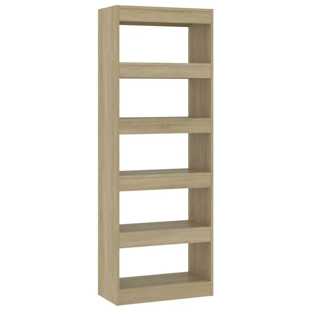 Book Cabinet Room Divider Storage Shelf 60x30x166 cm Engineered Wood