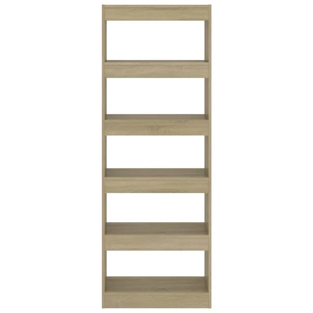 Book Cabinet Room Divider Storage Shelf 60x30x166 cm Engineered Wood