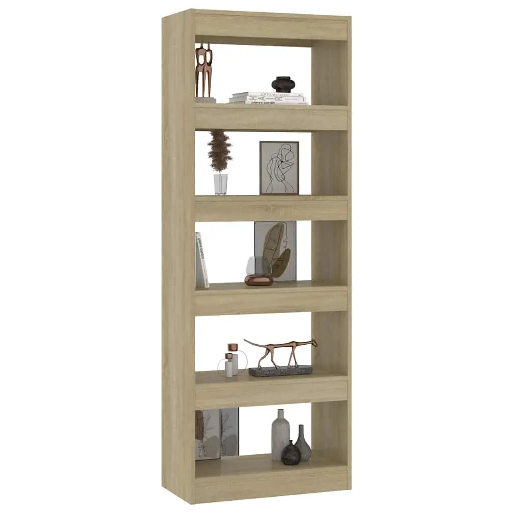 Book Cabinet Room Divider Storage Shelf 60x30x166 cm Engineered Wood