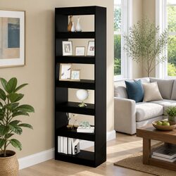 Black Wooden Book Cabinet Dimensions and Features