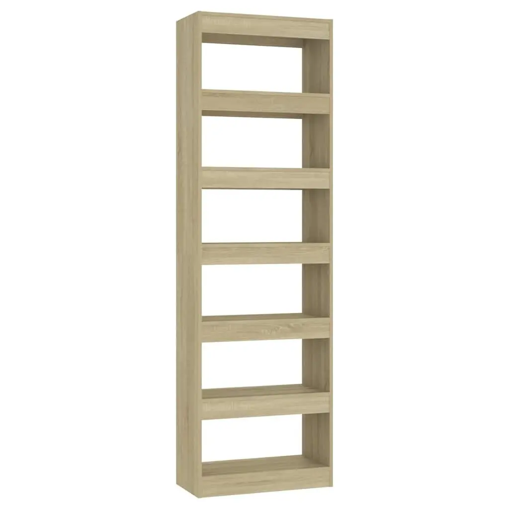 Book Cabinet Room Divider Tall Wooden Shelving Unit Brown Storage Bookcase