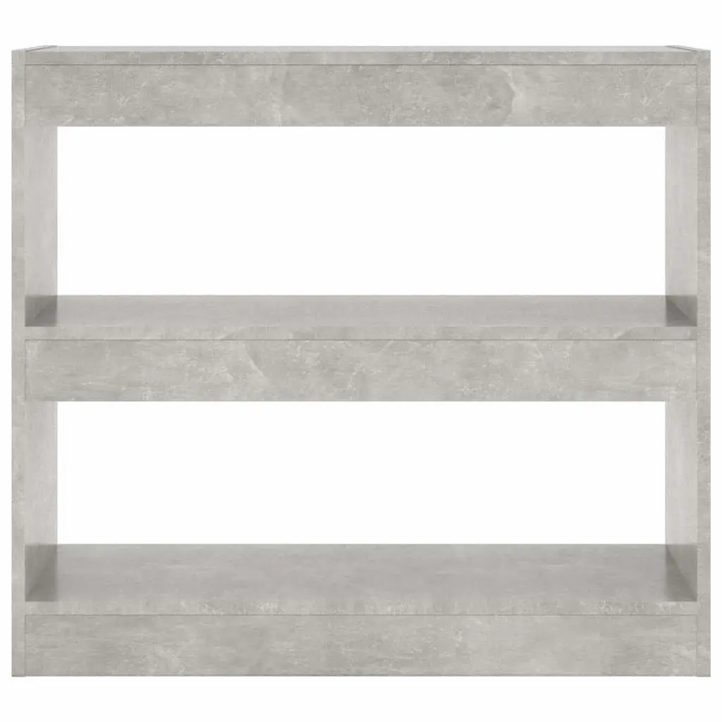 Grey Book Cabinet Storage Shelf Room Divider 80x30x72 cm Engineered Wood