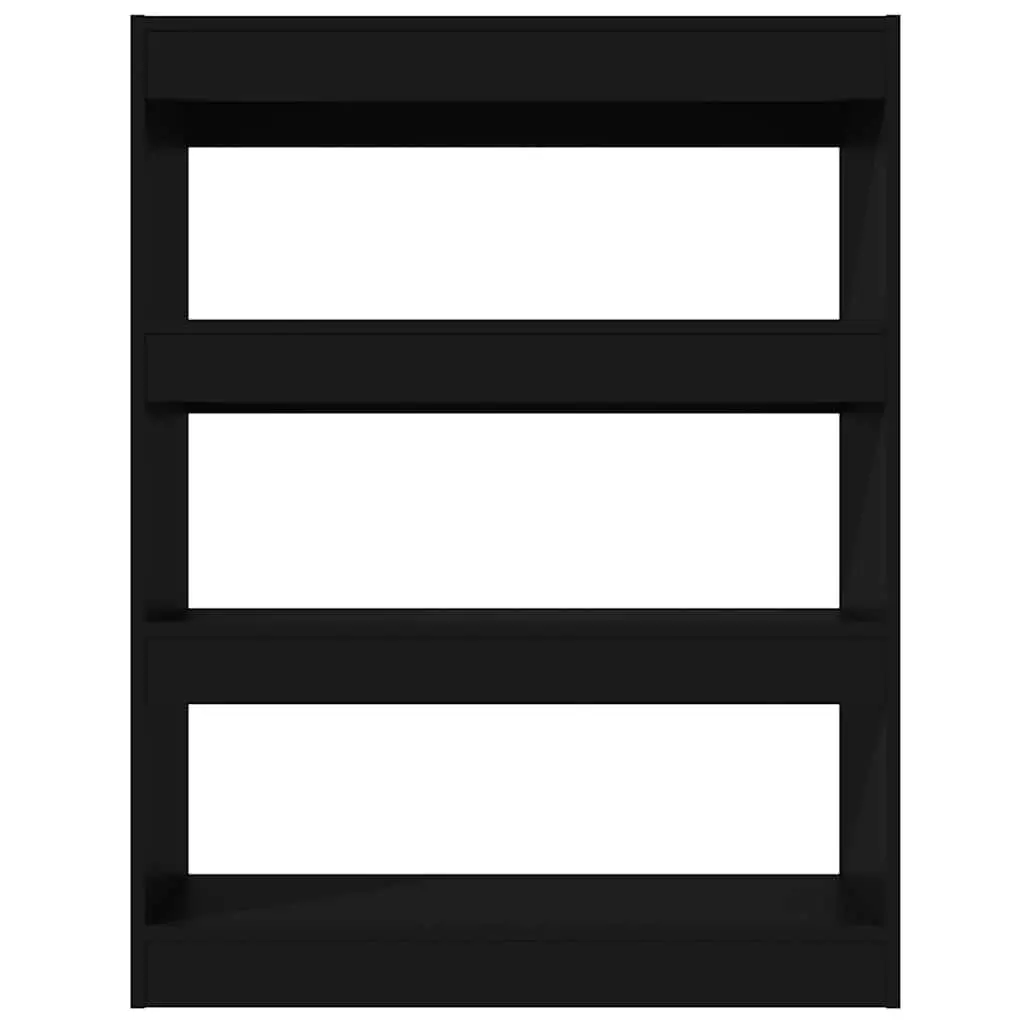 Black Book Cabinet Room Divider Shelving Unit Storage Bookcase Standing Shelf