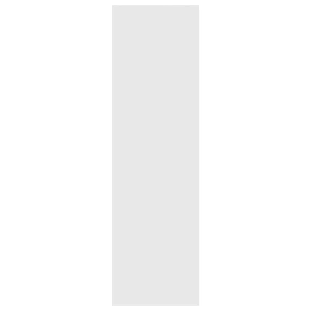 Book Cabinet Room Divider Storage Shelving Unit White High Gloss 80x30x103cm
