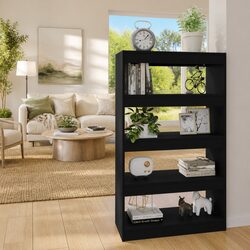 Black Wooden Storage Unit Specifications and Details