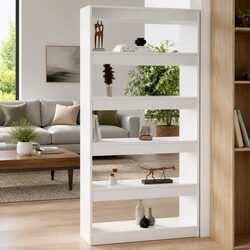 White High Gloss Book Cabinet Dimensions and Features