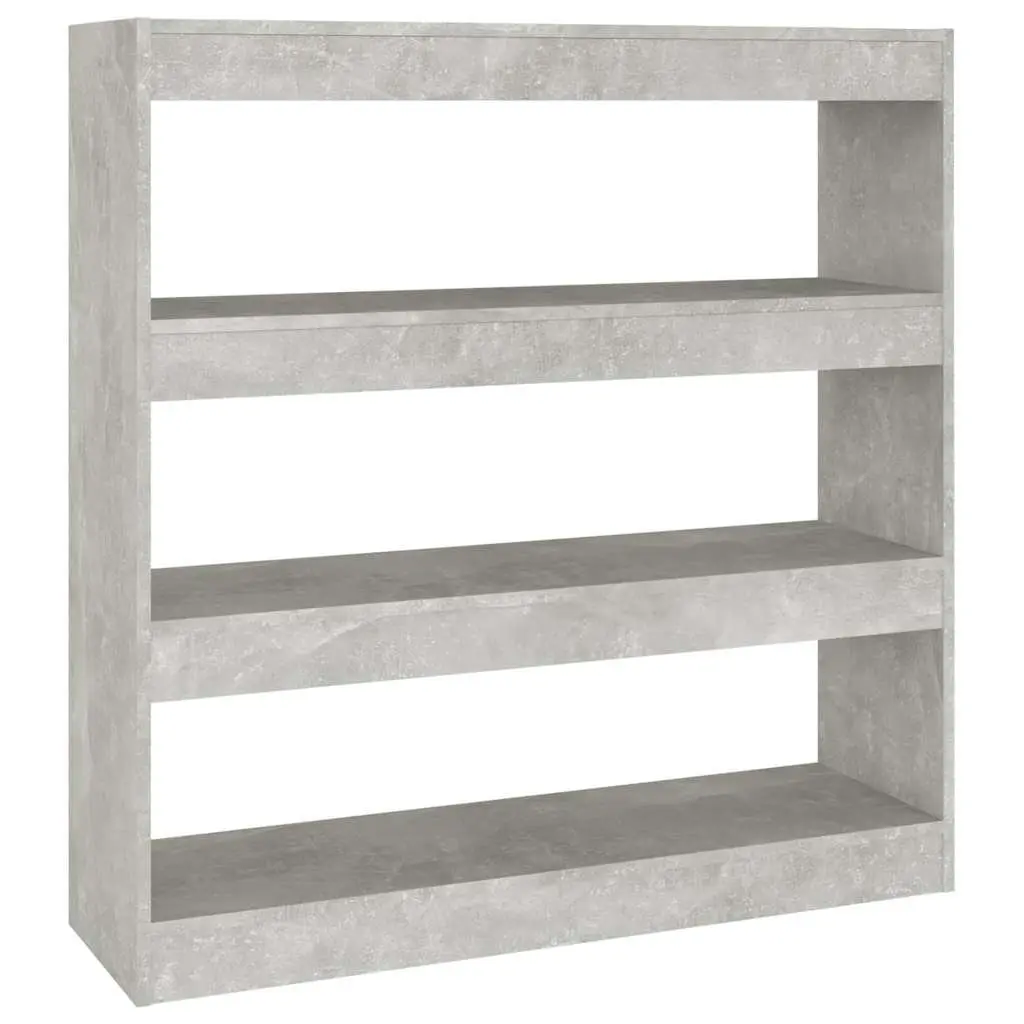 Book Cabinet Room Divider Grey Storage Shelf Organiser Living Space Hallway