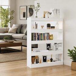 White Room Divider Book Cabinet - 100W x 30D x 135H cm
