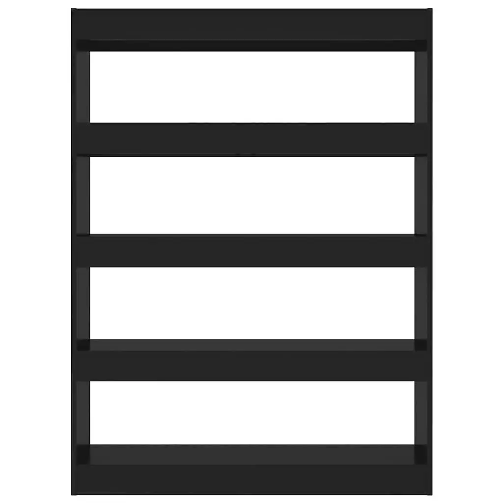 Book Cabinet Room Divider Black 100W x 30D x 135H cm Storage Shelving Unit Bookshelf Organiser