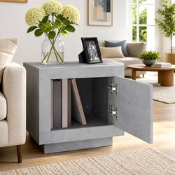 Grey Coffee Table Specifications: 51x50x45 cm Storage