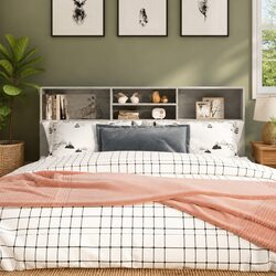 Grey Wall-Mounted Headboard Cabinet Specifications