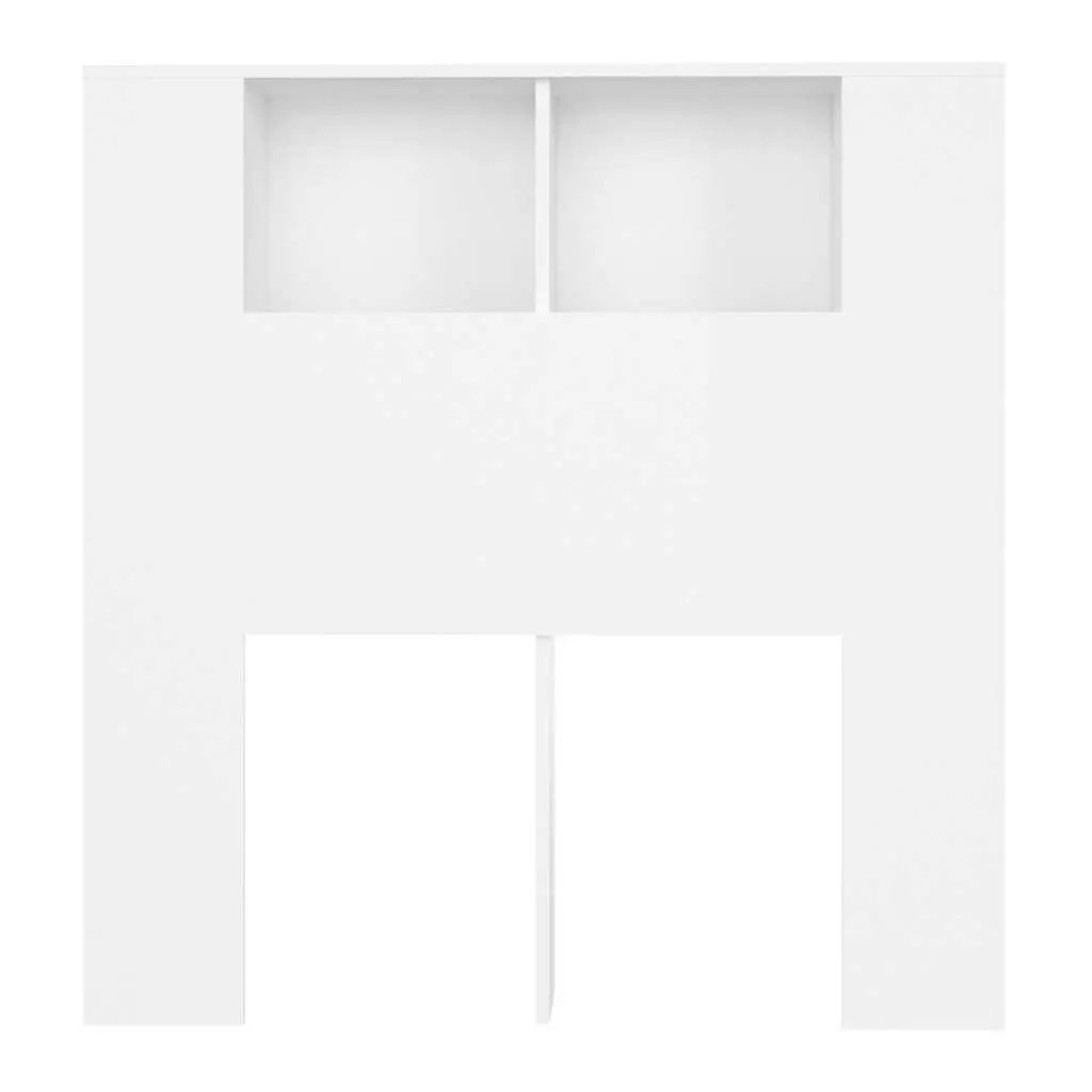 Headboard Cabinet for Bedroom Wall-Mounted White 100 x 18.5 x 102.5 cm